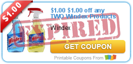 $1.00 off any TWO Windex Products